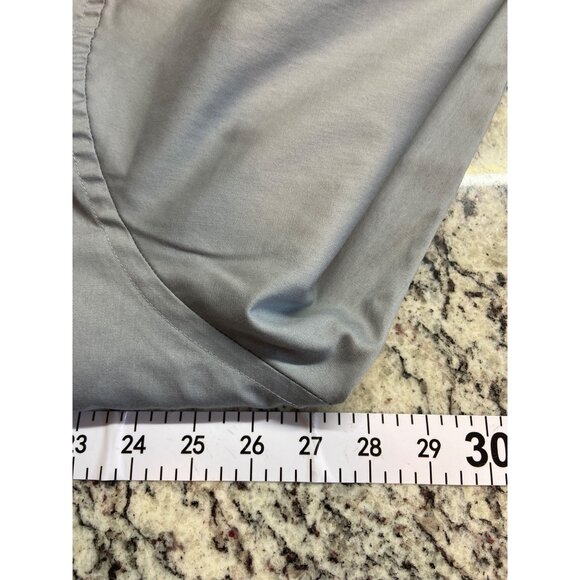 Van Heusen Flex Shirt 18 34/35 Gray Dress Button-Up Regular Fit Y2K Corpcore - Picture 6 of 7